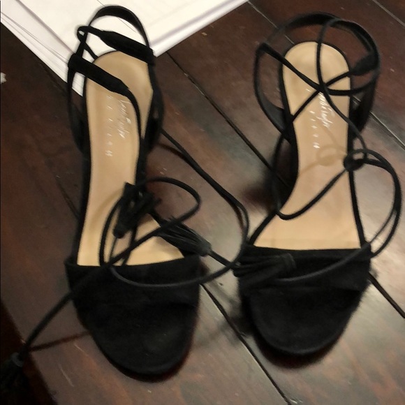 Lord and taylor open toed suede shoes - Picture 1 of 1